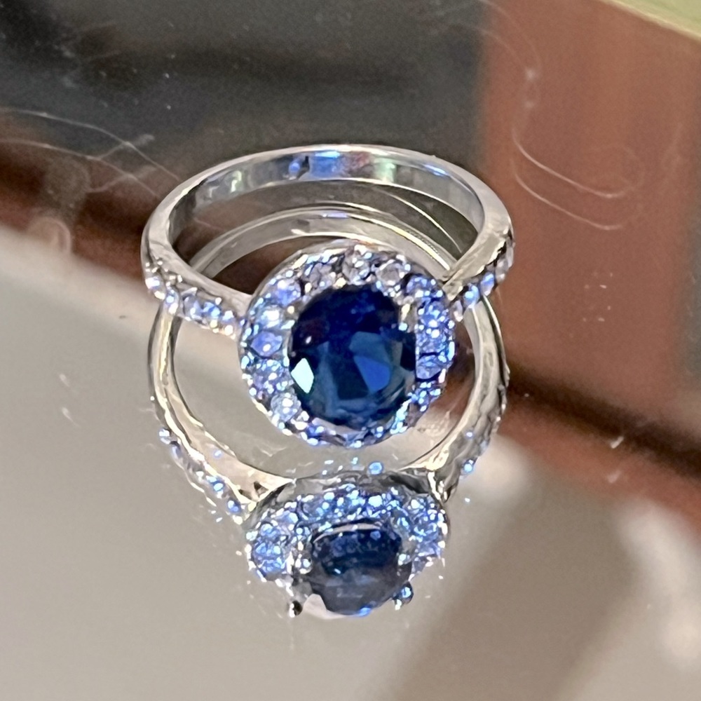 Classic Blue Zircon ring Size 8